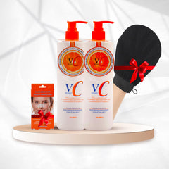 لوشن فيتامين C – عرض خاص: قطعتين + لاصقات وليفة كورية هدية