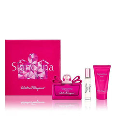 سلفاتوري فيراجامو مجموعة سينيورينا ريبيل (أو دو تواليت 100 مل + أو دو تواليت 10 مل + لوشن الجسم 100 مل)