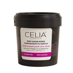 سيليا - مقشر سكر للجسم بالرمان والفانيلا 600 جم