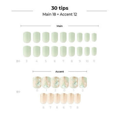 داشينج ديڤا - ميلكي منت ديو أظافر لاصقة