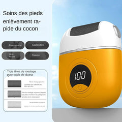 مبرد قدم كهربائي ذكي لإزالة الجلد الميت وتشقق الكعبين