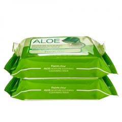 مزرعة ستاي مناديل ازالة التخطيط المرطبه بالصبار 30منديل