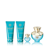 طقم فيرزاتشي بور فيم ديلان تركواز - أو دي تواليت (نسائي) 100 مل 4 قطع