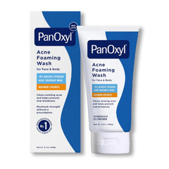 مجموعة علاج حب الشباب القوي – غسول PanOxyl 10  + مسحات Stridex لتقشير البشرة + هدية الليفة الكورية