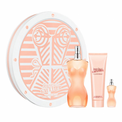 طقم جين بول جولتير كلاسيكو - أو دي تواليت (نسائي) 100مل 3قطع