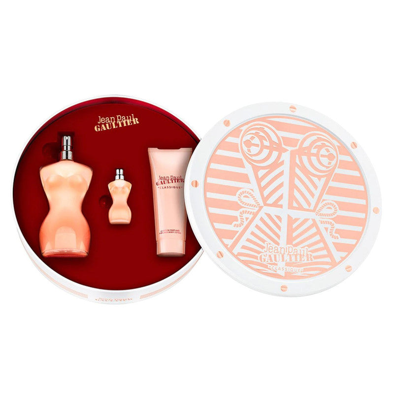 طقم جين بول جولتير كلاسيكو - أو دي تواليت (نسائي) 100مل 3قطع