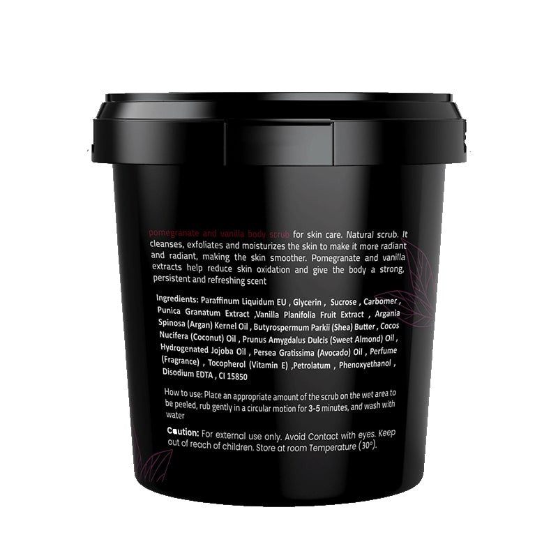 سيليا - مقشر سكر للجسم بالرمان والفانيلا 600 جم