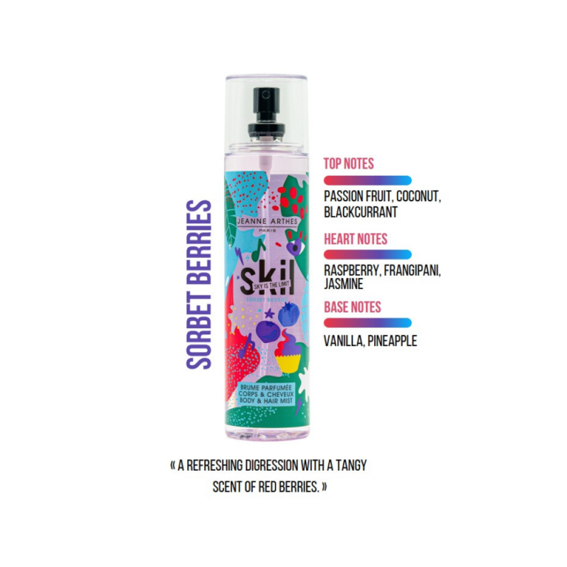 سكيل - معطر الجسم و الشعر برائحة التوت 250 مل