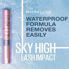 ميبلين -  لاش سينسيشينال سكاي هاي ماسكارا ضد الماء فري بلاك