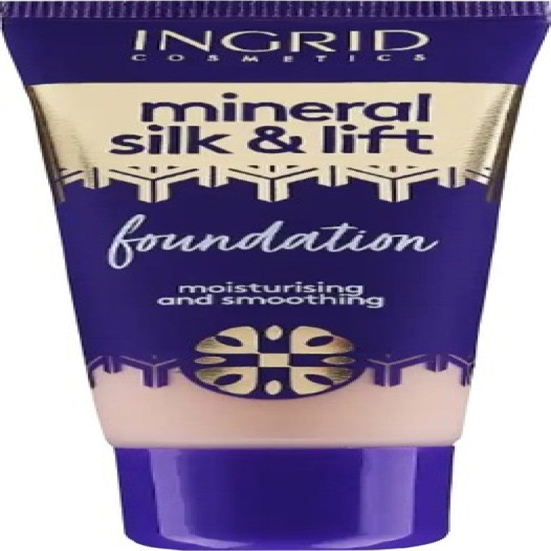 إنجريد ميك أب كريم أساس معدني حريري ومعزز بيج غامق ذهبي رقم 031 - 30مل